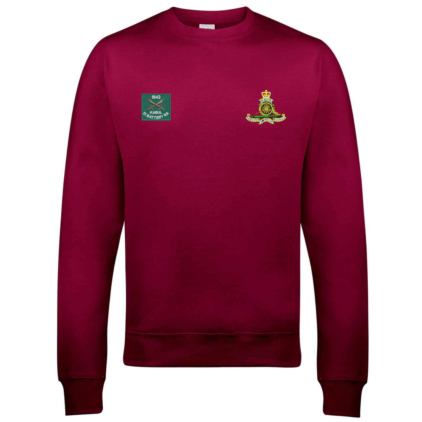 51 Battery Royal Kabul and Royal Artillery Badges Sweatshirt