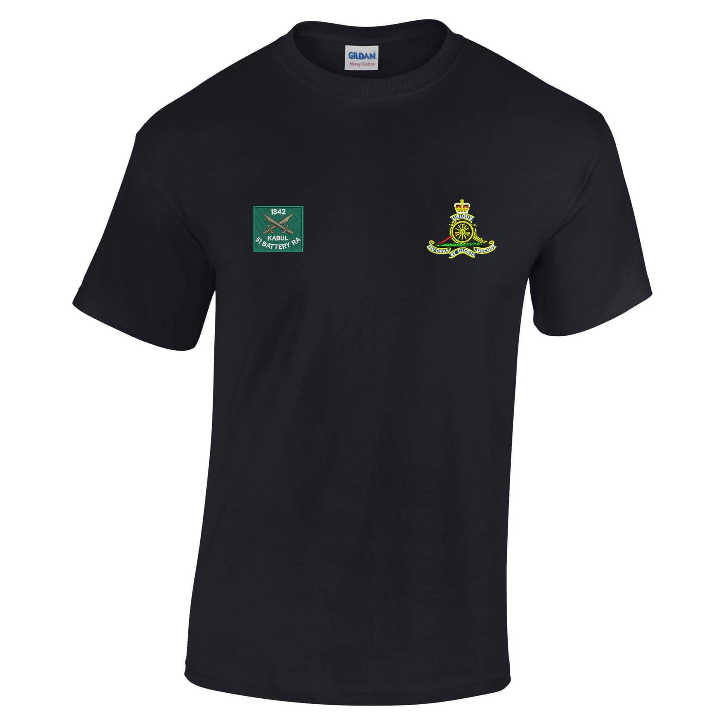 51 Battery Royal Kabul and Royal Artillery Badges Cotton T-Shirt