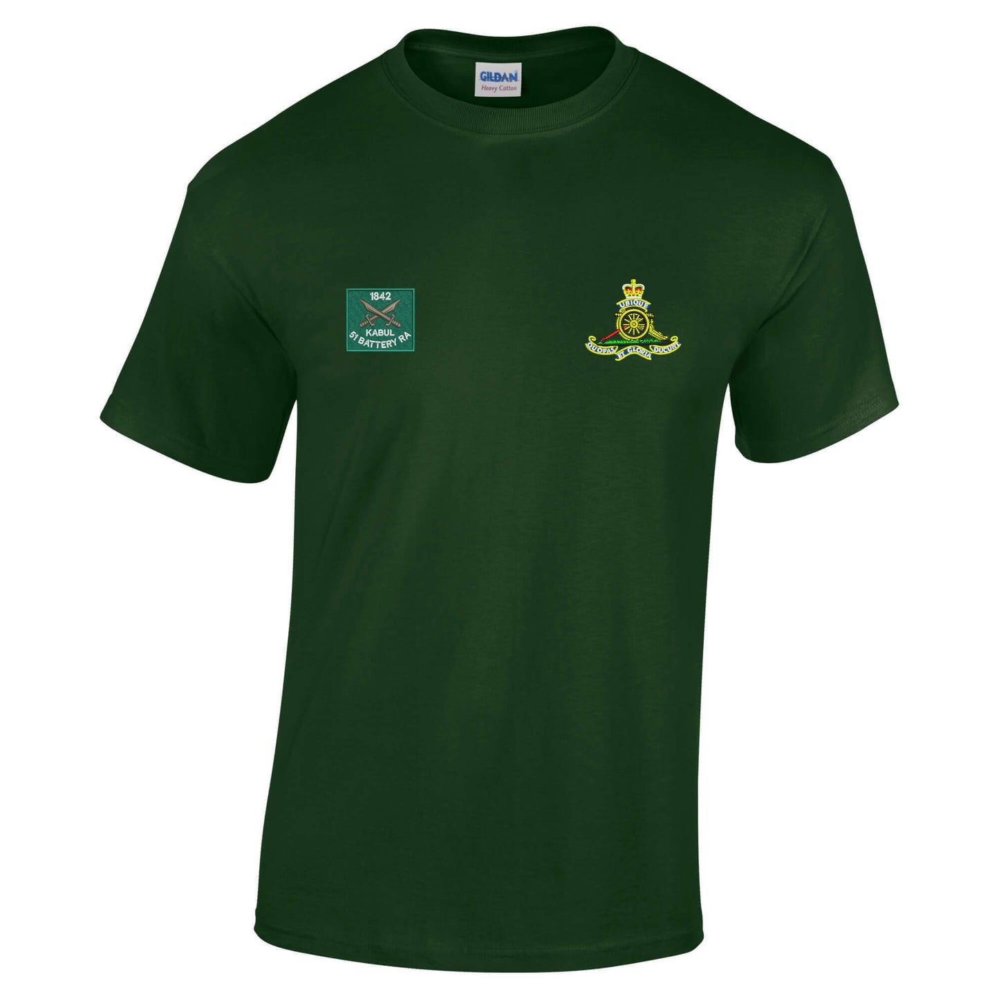 51 Battery Royal Kabul and Royal Artillery Badges Cotton T-Shirt