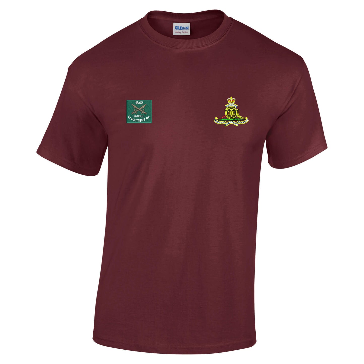 51 Battery Royal Kabul and Royal Artillery Badges Cotton T-Shirt