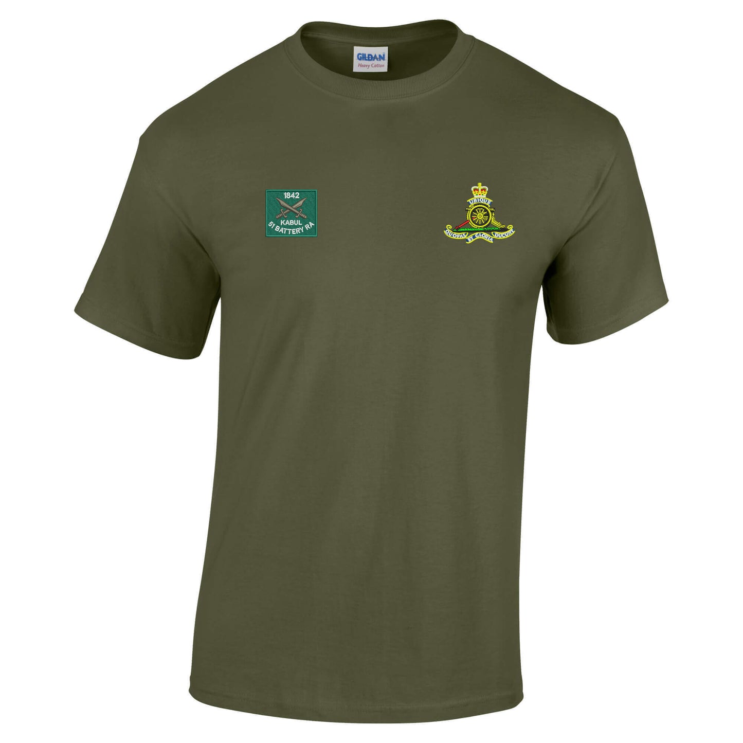 51 Battery Royal Kabul and Royal Artillery Badges Cotton T-Shirt