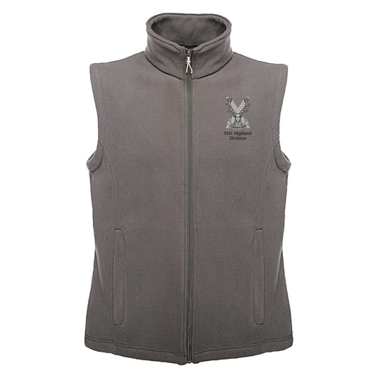 51st Highland Division Regatta Fleece Bodywarmer
