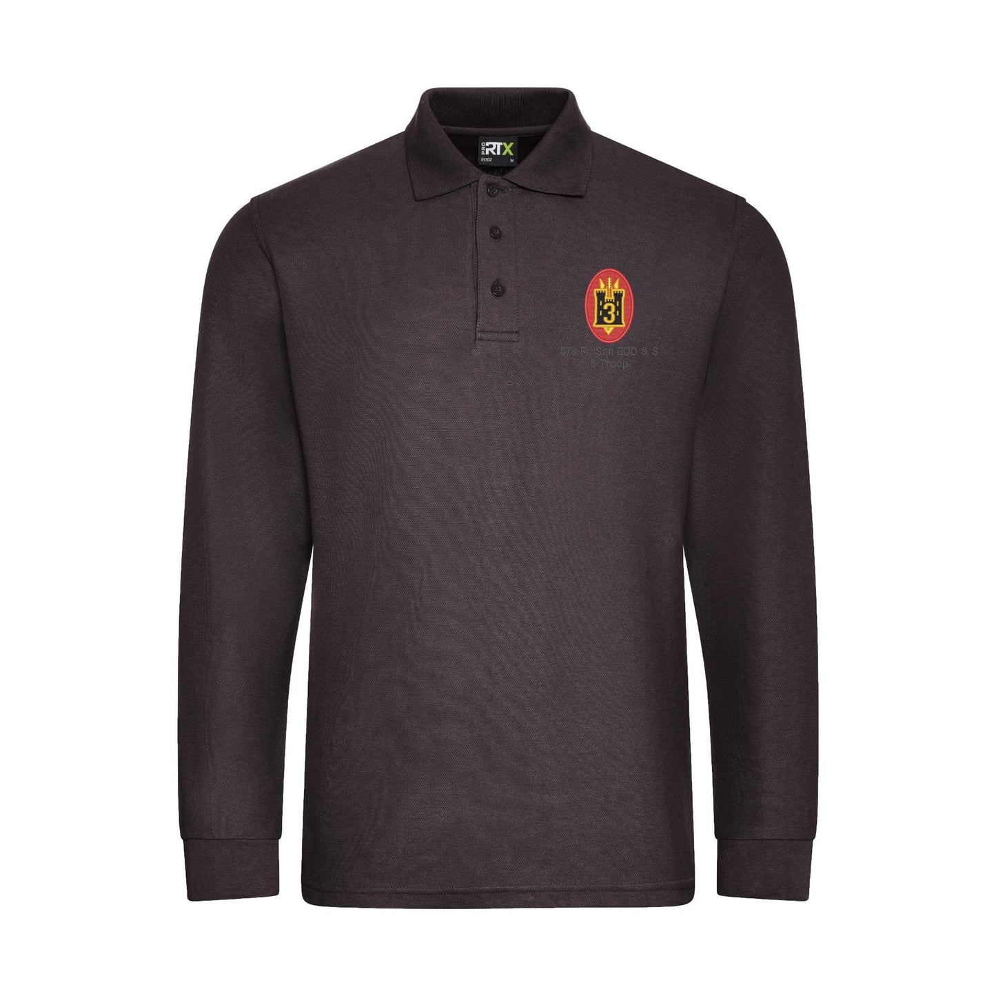579 Fd Sqn EOD & S 3 Troop Long Sleeve Polo Shirt