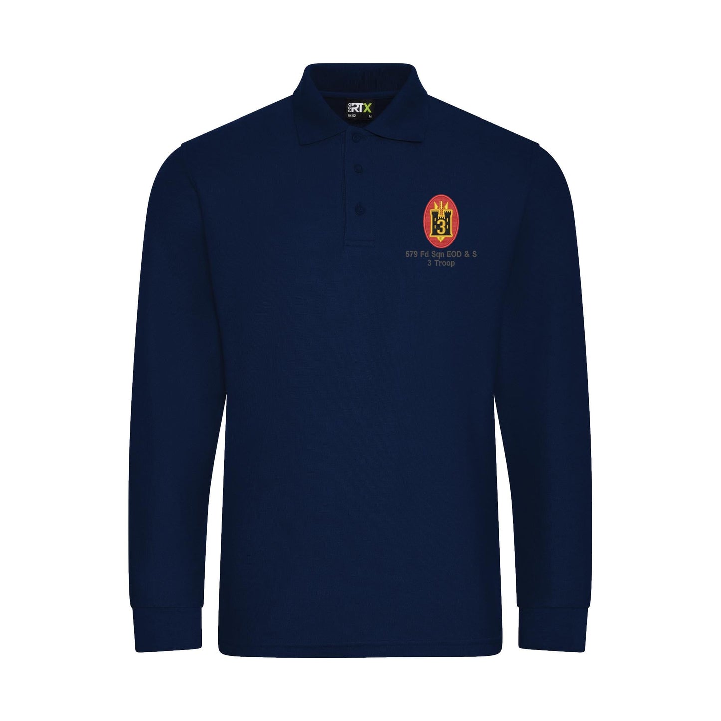 579 Fd Sqn EOD & S 3 Troop Long Sleeve Polo Shirt