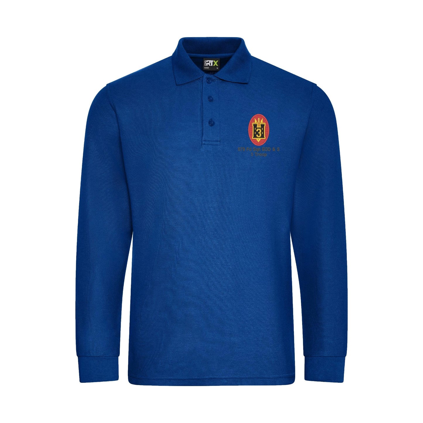 579 Fd Sqn EOD & S 3 Troop Long Sleeve Polo Shirt