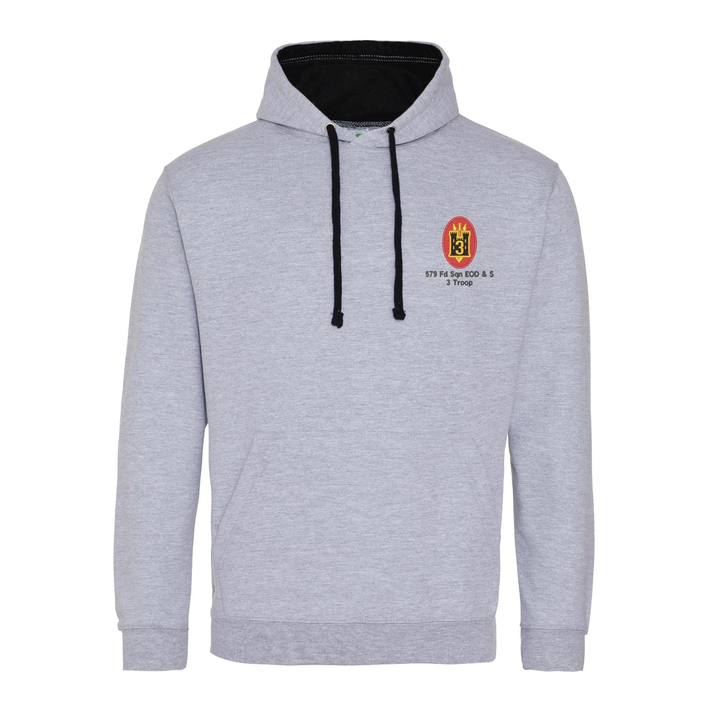 579 Fd Sqn EOD & S 3 Troop Varsity Contrast Hoodie
