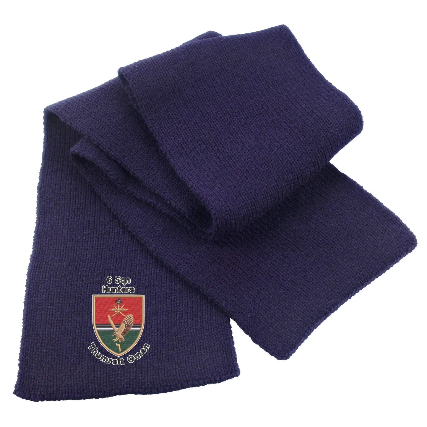 6 Sqn Hunters Thumrait Oman Heavy Knit Scarf