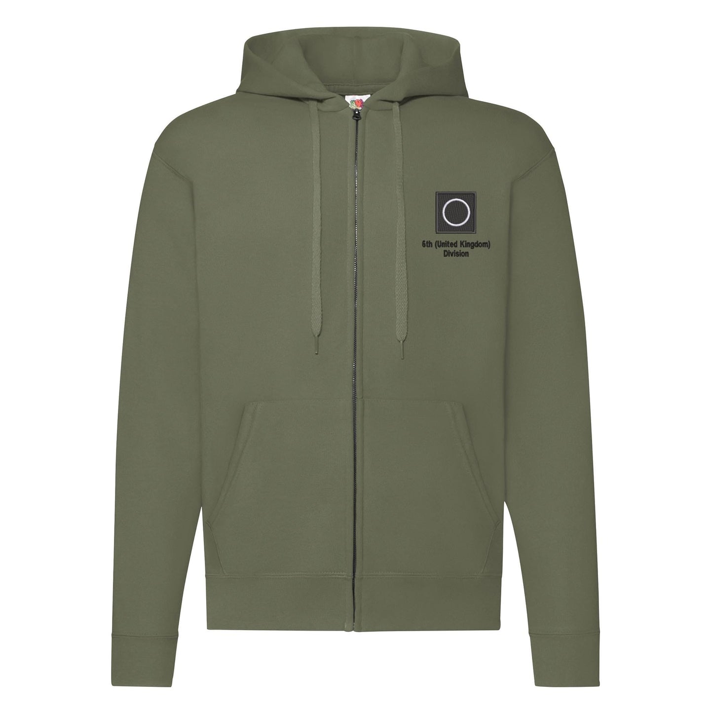 6th (United Kingdom) Division Zipped Hoodie