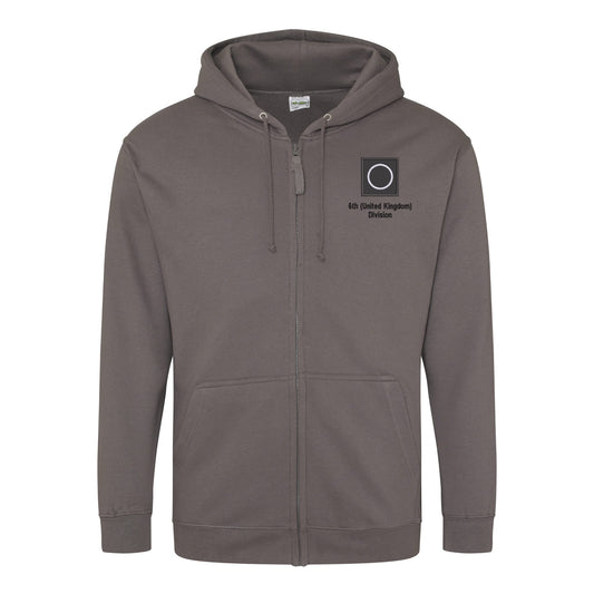 6th (United Kingdom) Division Zipped Hoodie
