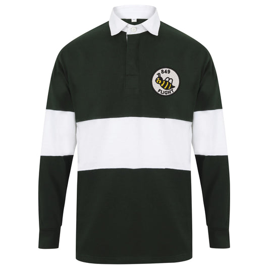 849 Squadron Flight B Long Sleeve Panelled Rugby Shirt