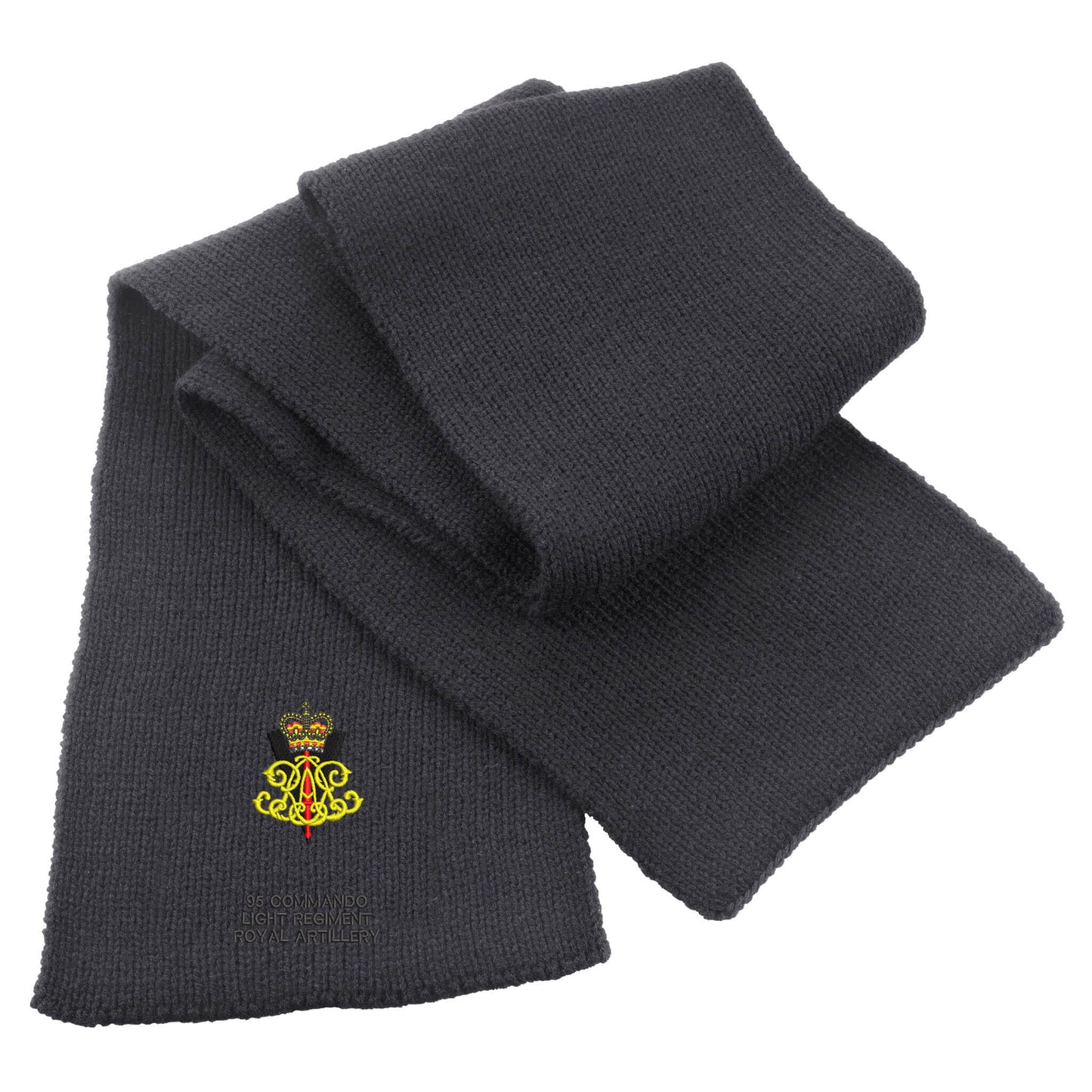 95 Commando Light Regiment Royal Artillery Heavy Knit Scarf
