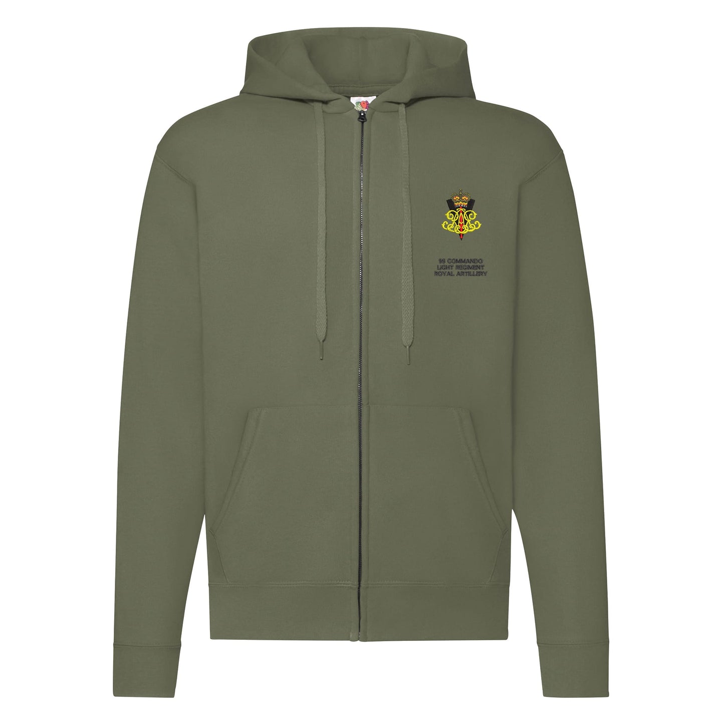 95 Commando Light Regiment Royal Artillery Zipped Hoodie