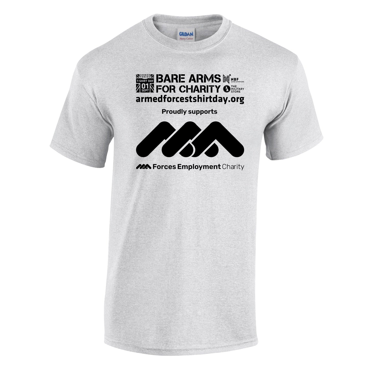 Armed Forces T-Shirt Day 2025 - 'Chosen Black' Logo Cotton T-Shirt