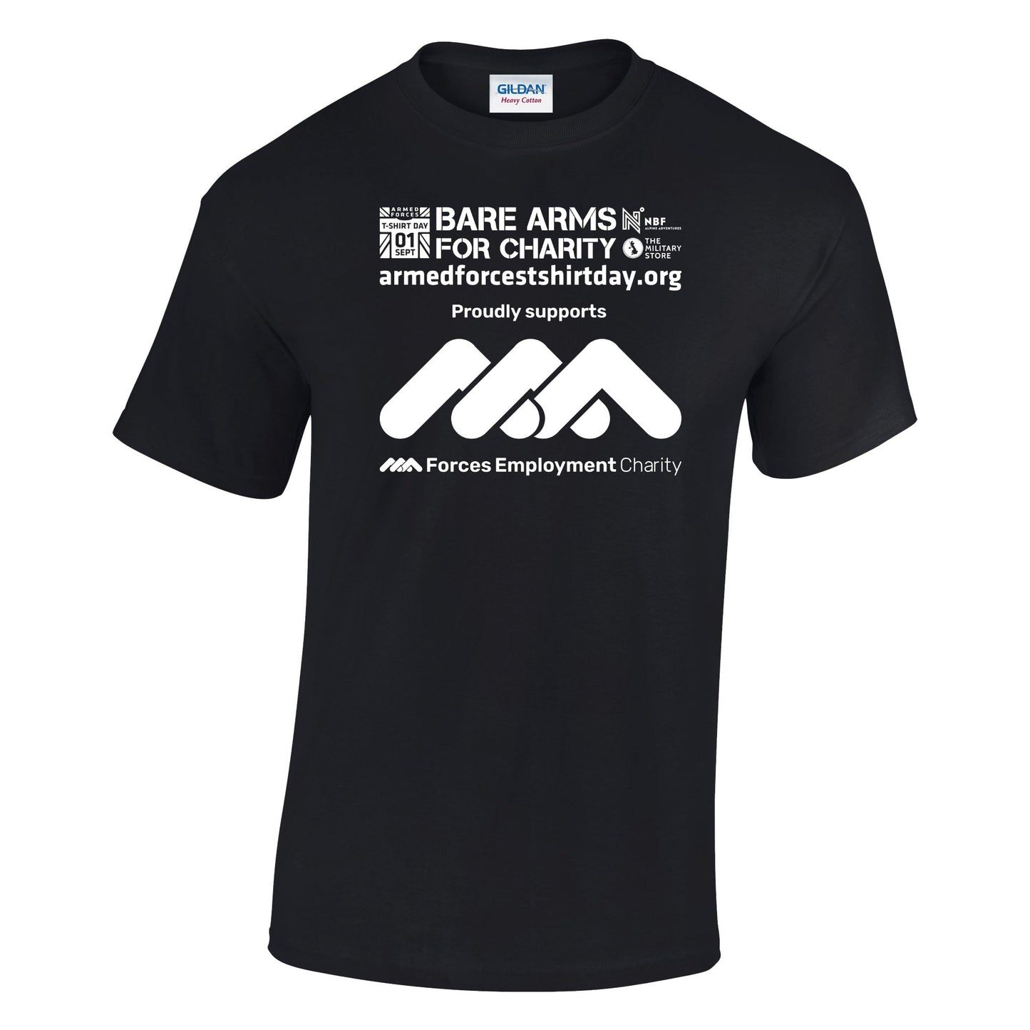 Armed Forces T-Shirt Day 2025 - 'Chosen White' Logo Cotton T-Shirt