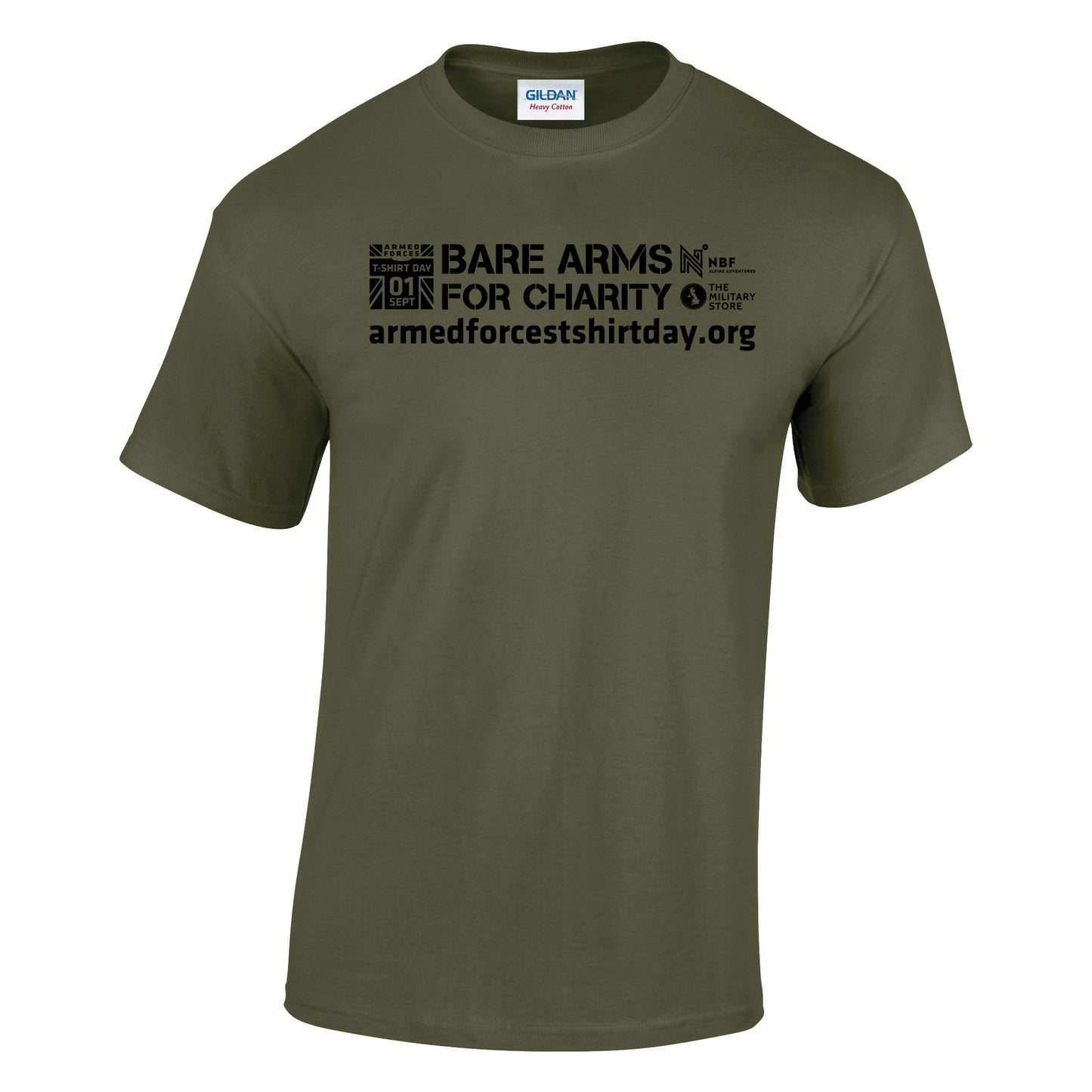 Armed Forces T-Shirt Day 2025 - 'Classic Black Logo' Cotton T-Shirt