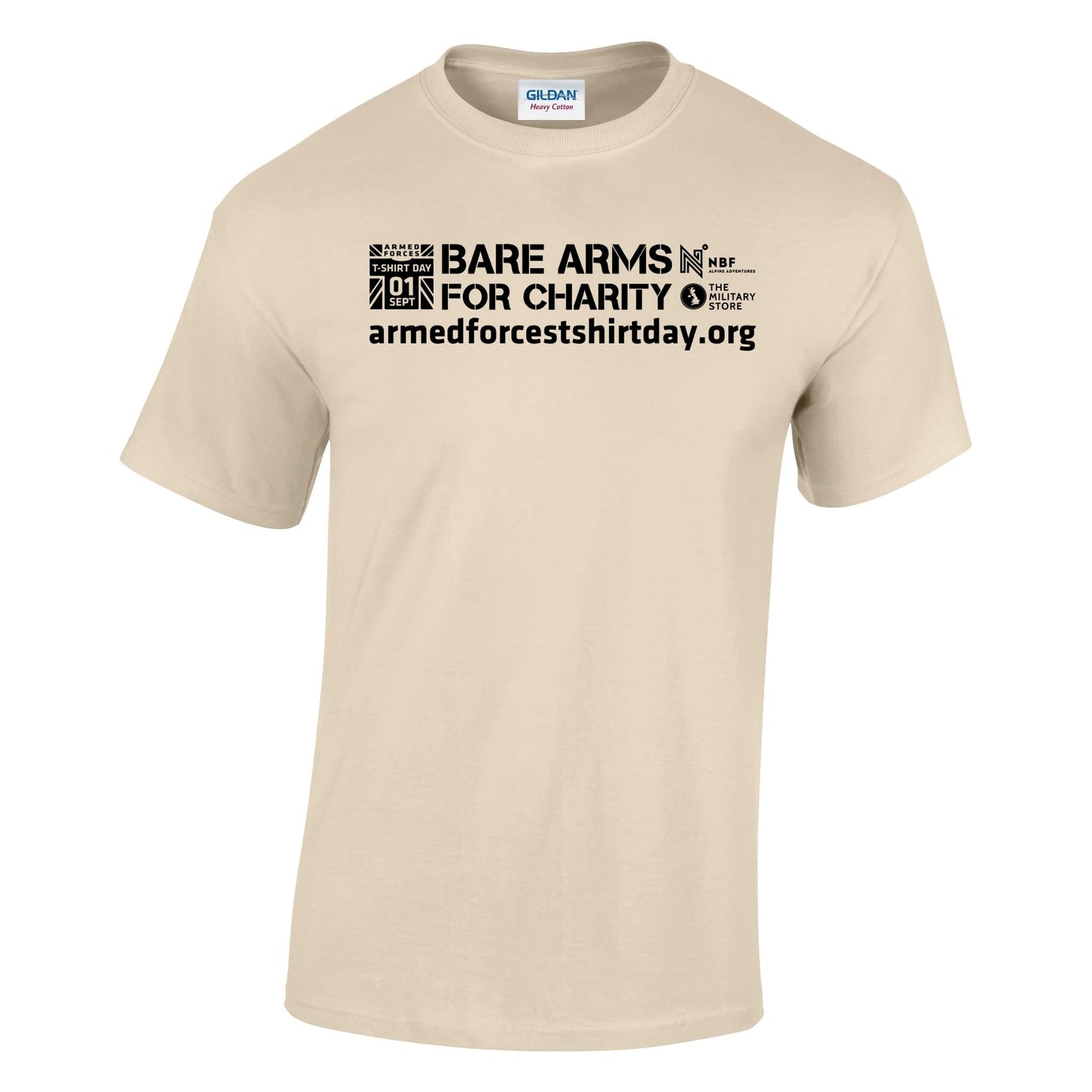 Armed Forces T-Shirt Day 2025 - 'Classic Black Logo' Cotton T-Shirt