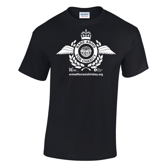Armed Forces T-Shirt Day 2025 - 'Harrier White' Logo Cotton T-Shirt