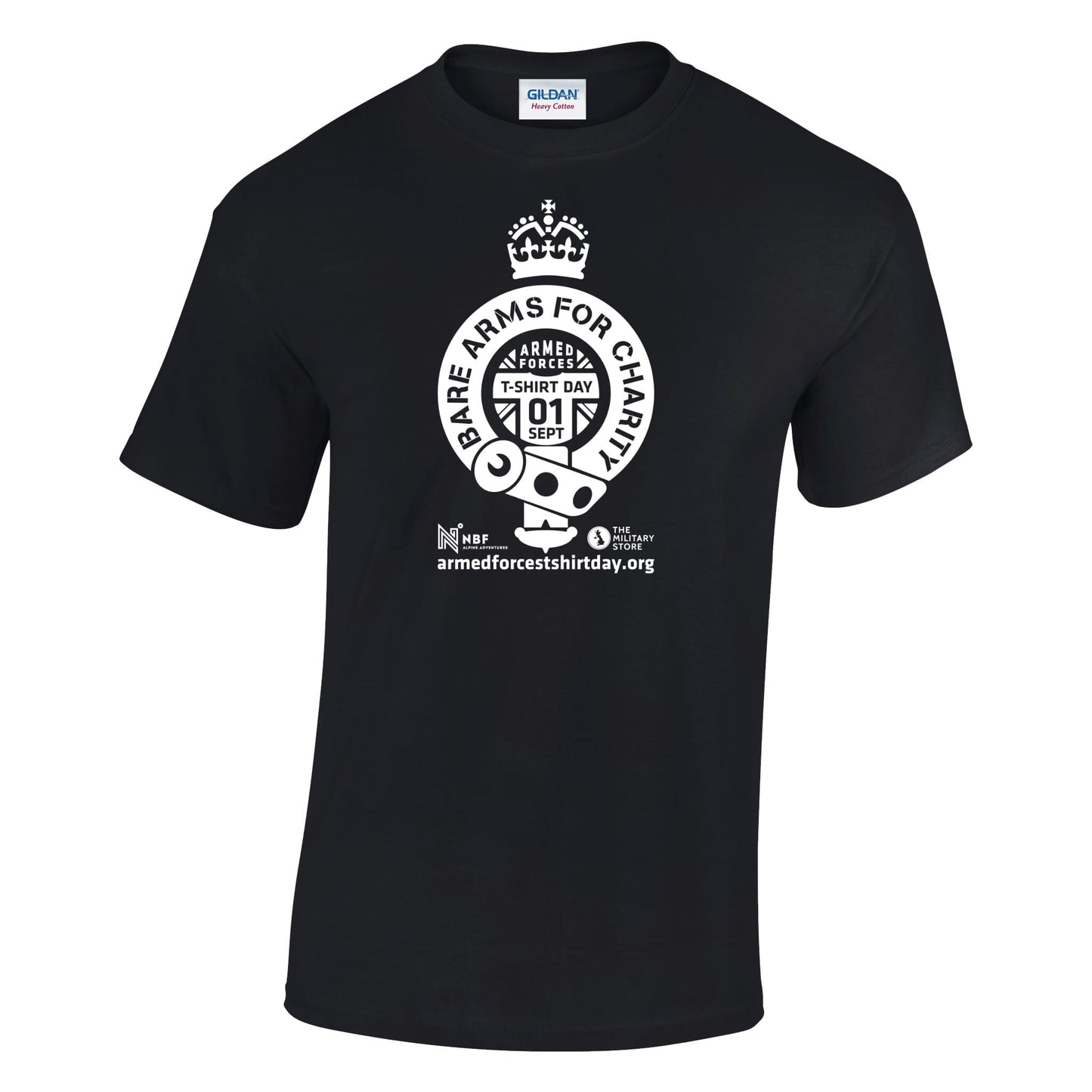 Armed Forces T-Shirt Day 2025 - 'Warrior White' Logo Cotton T-Shirt
