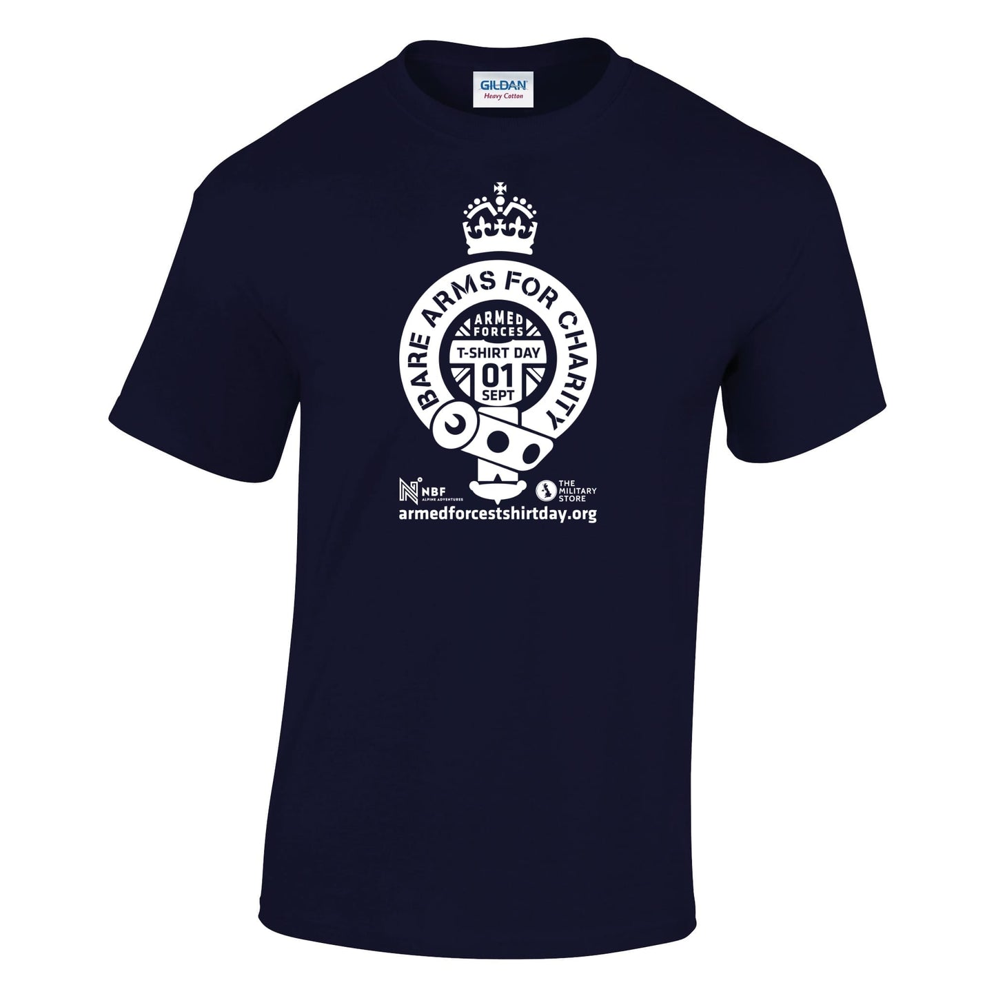 Armed Forces T-Shirt Day 2025 - 'Warrior White' Logo Cotton T-Shirt