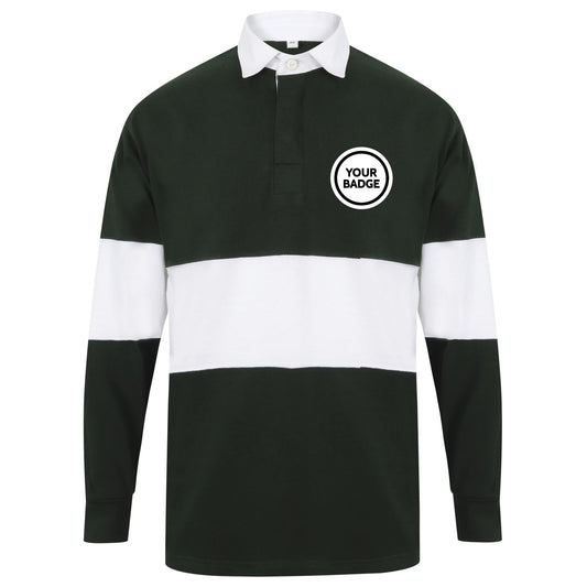 United States Military Long Sleeve Panelled Rugby Shirt