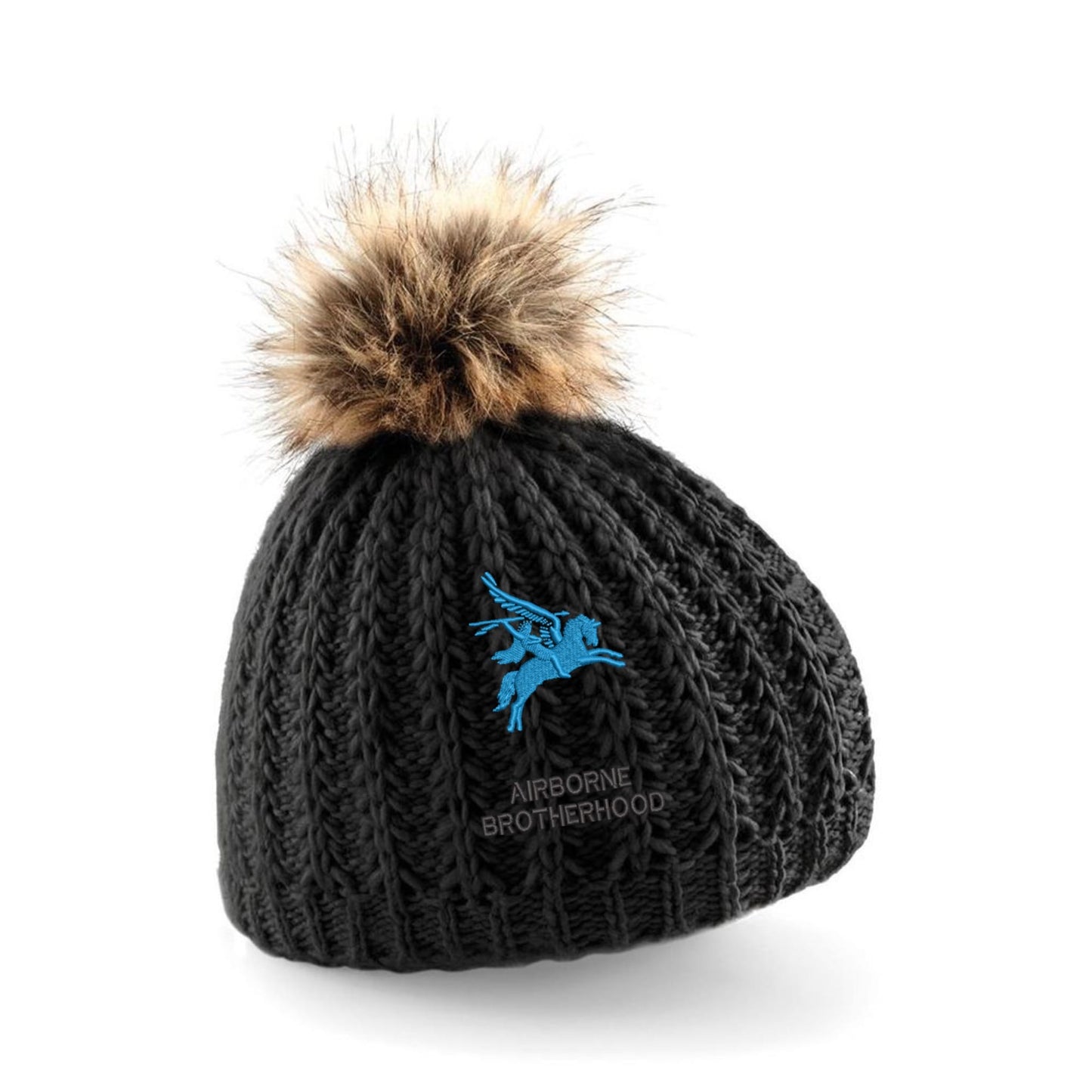 Airborne Brotherhood Pom Pom Beanie Hat