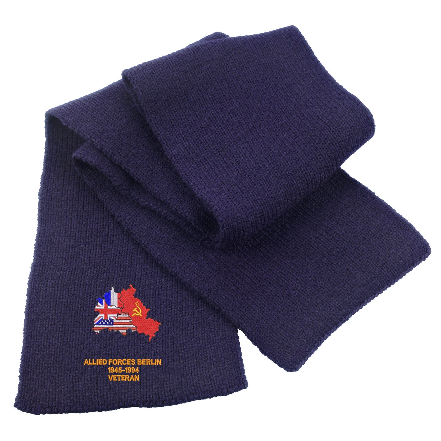 Allied Forces Berlin Veteran Heavy Knit Scarf