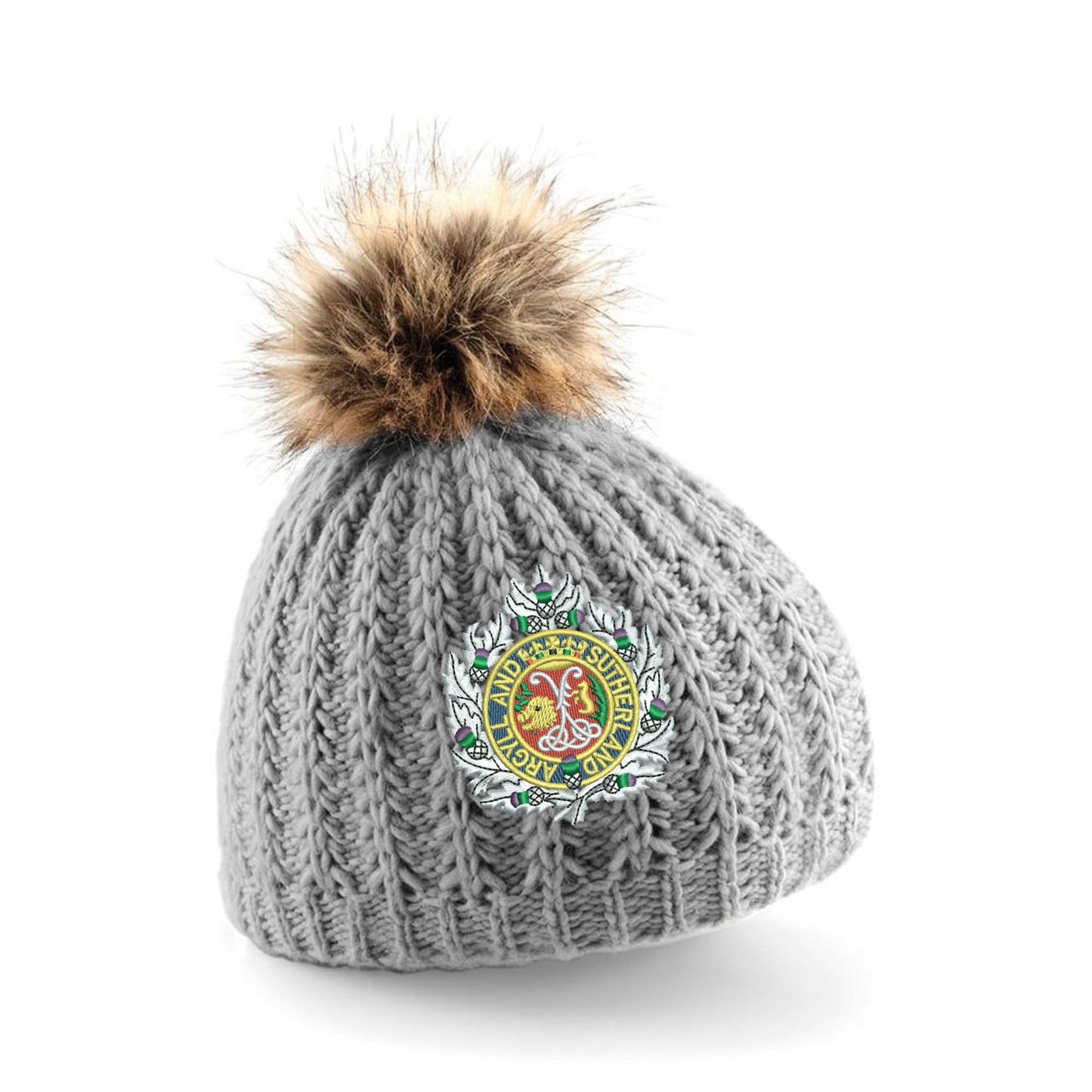 Argyll and Sutherland Highlanders Pom Pom Beanie Hat
