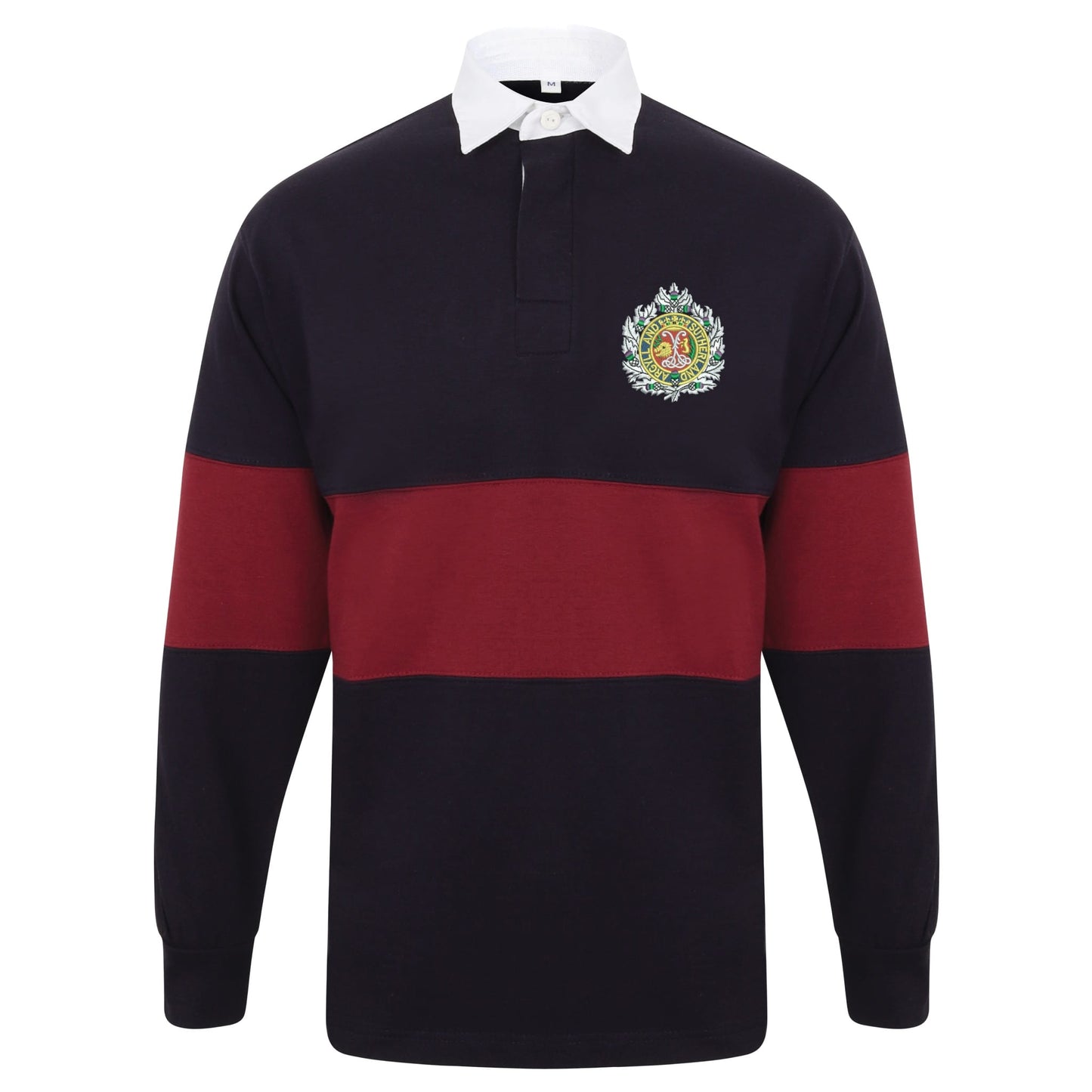 Argyll and Sutherland Highlanders Long Sleeve Panelled Rugby Shirt