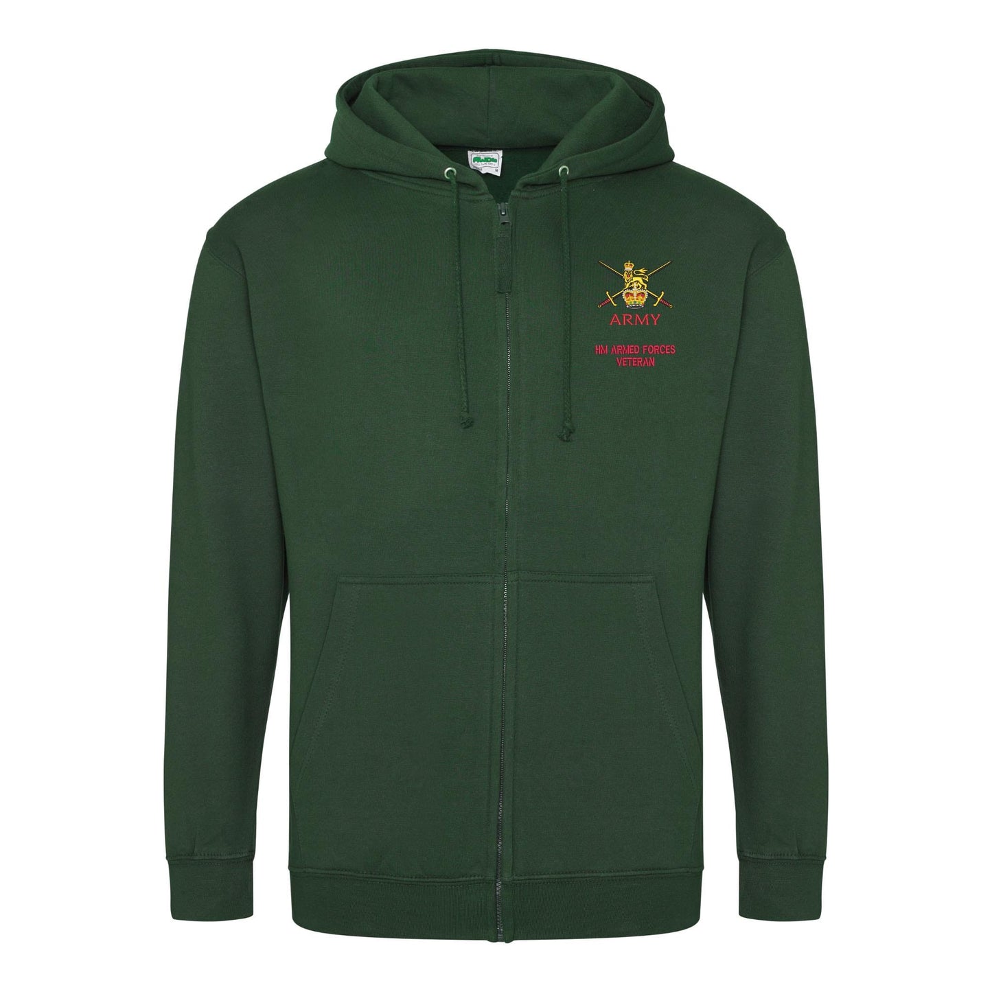 Army - Armed Forces Veteran Zipped Hoodie