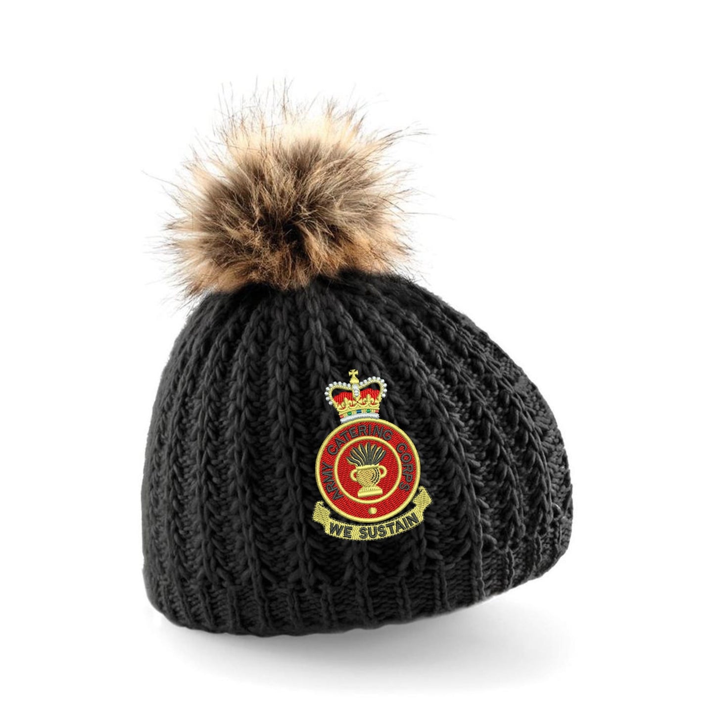 Army Catering Corps Pom Pom Beanie Hat