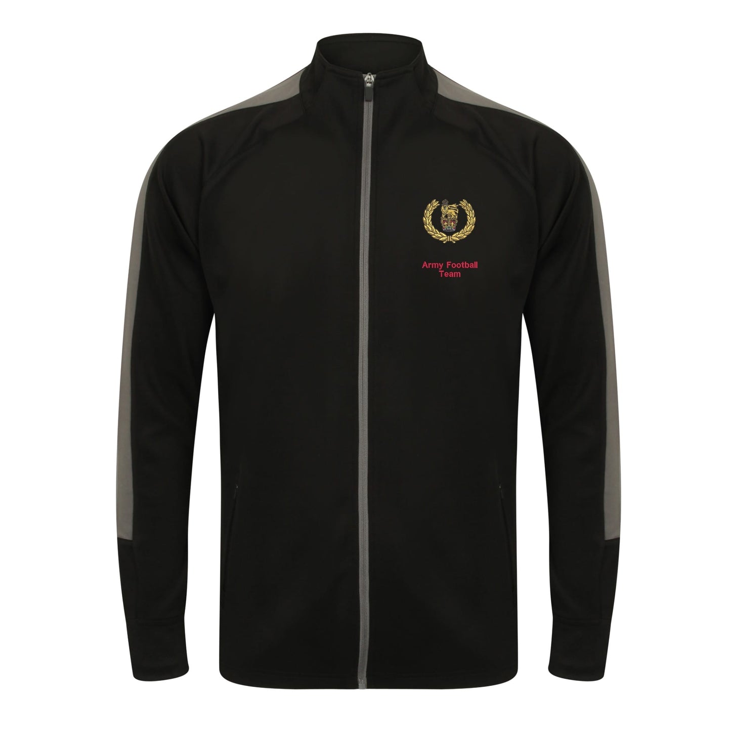 Army Football Team Knitted Tracksuit Top
