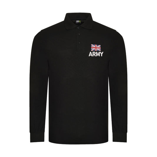Army (New Logo) Long Sleeve Polo Shirt