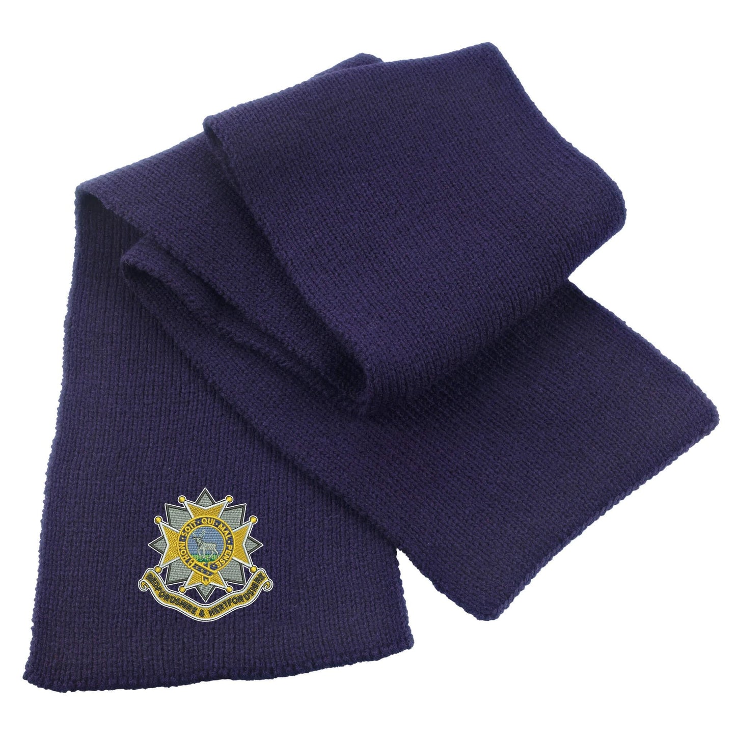 Bedfordshire and Hertfordshire Regiment Heavy Knit Scarf
