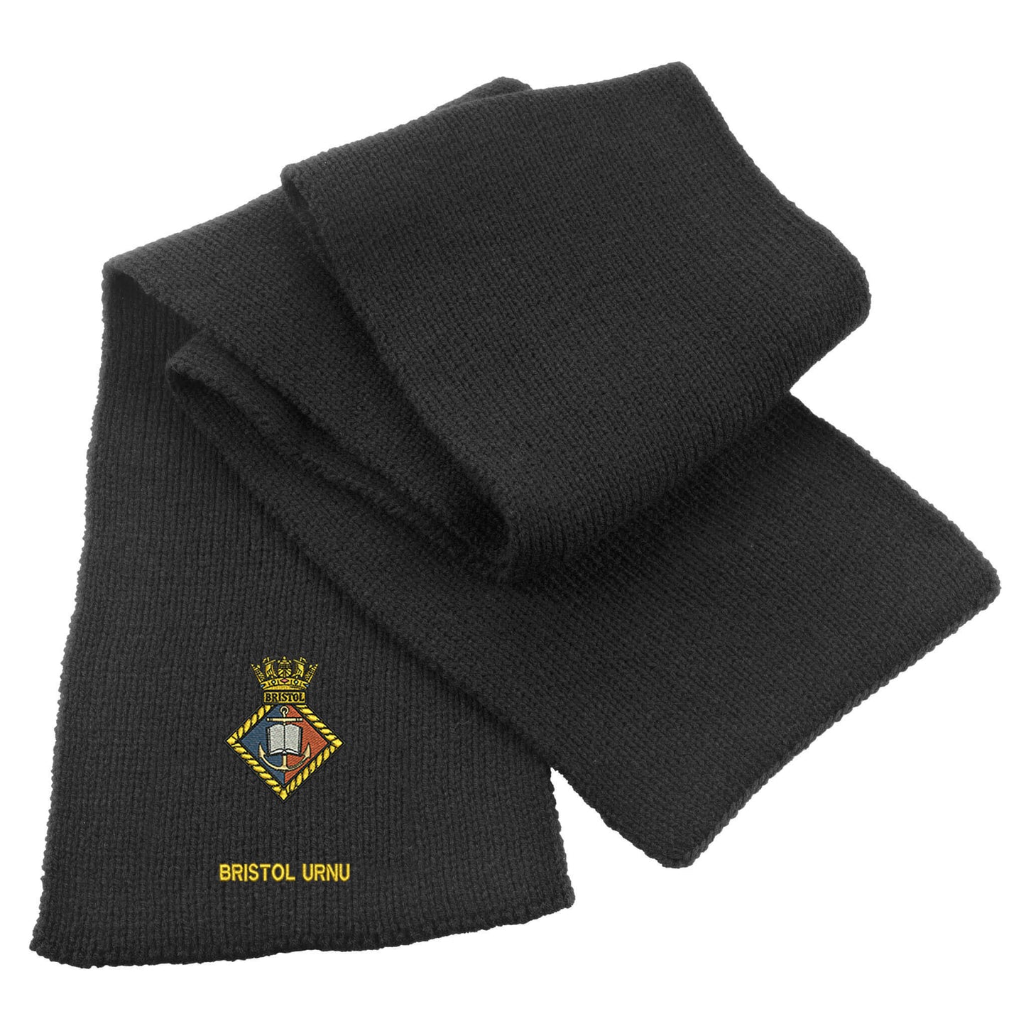 Bristol University Royal Naval Unit Heavy Knit Scarf