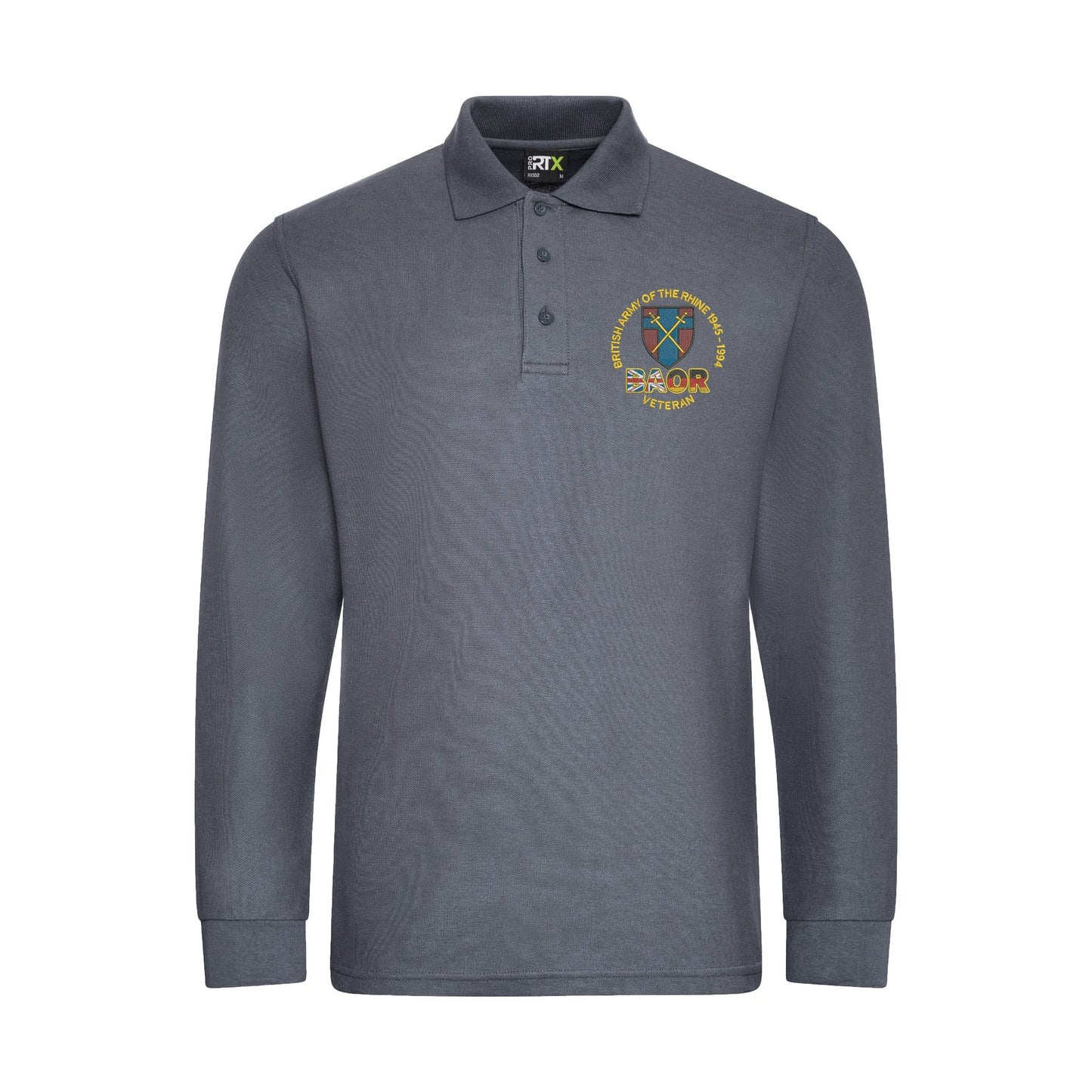 British Army of the Rhine Long Sleeve Polo Shirt