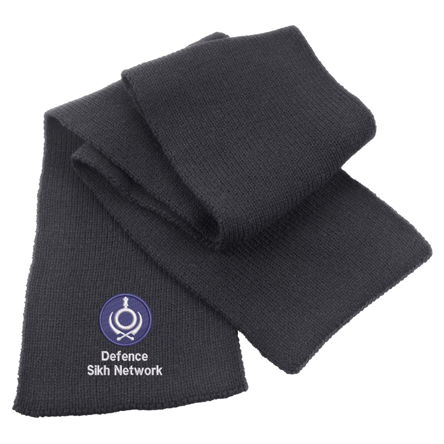 Defence Sikh Network Heavy Knit Scarf