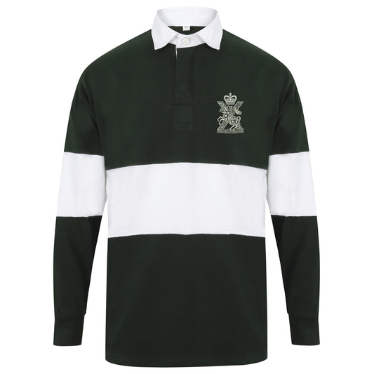 Fife and Forfar Yeomanry-Scottish Horse Long Sleeve Panelled Rugby Shirt