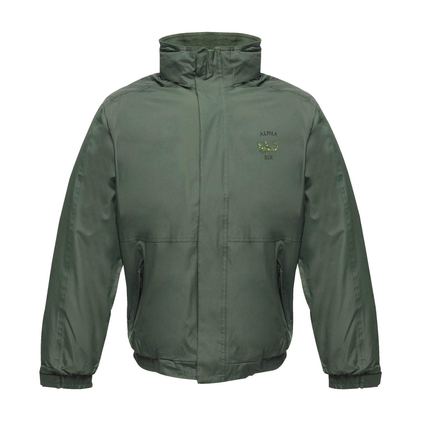 Green Howards Alpha Company Regatta Waterproof Jacket With Hood
