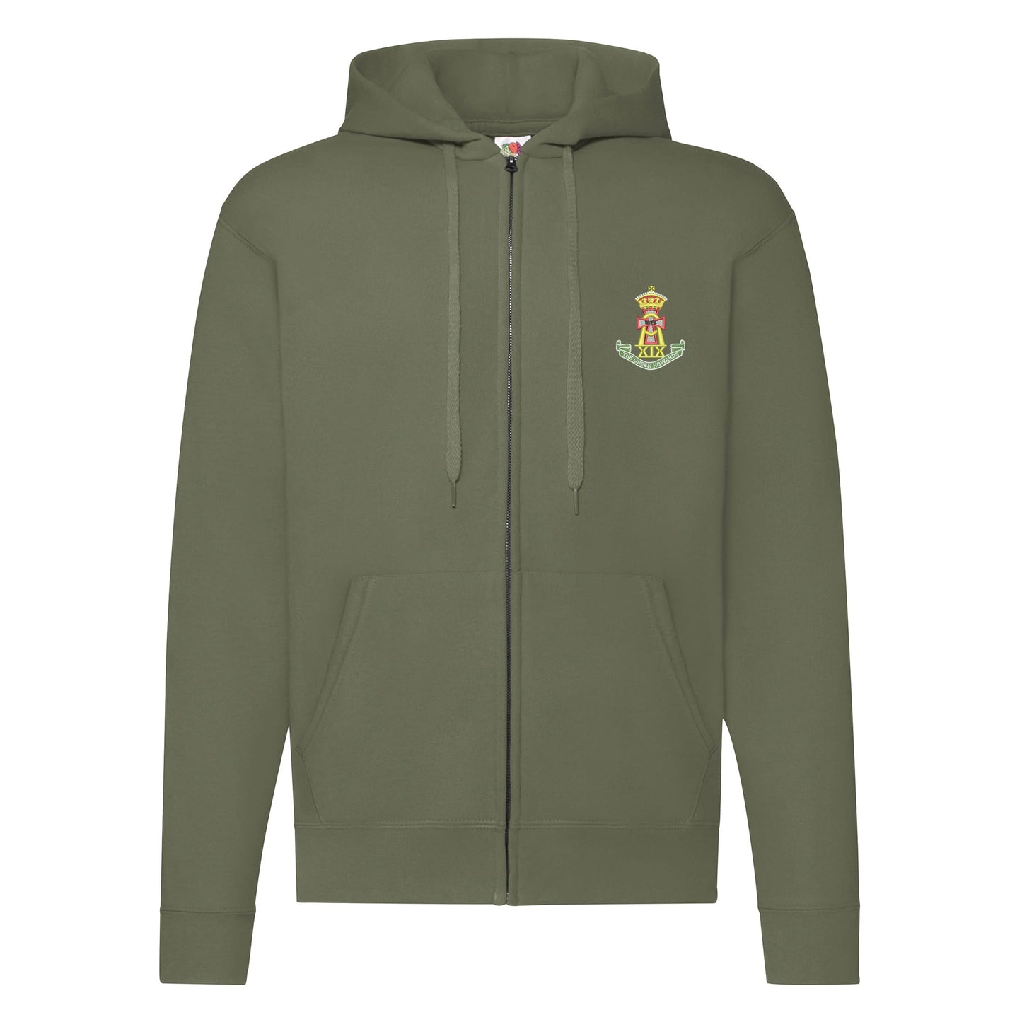 Green Howards Zipped Hoodie