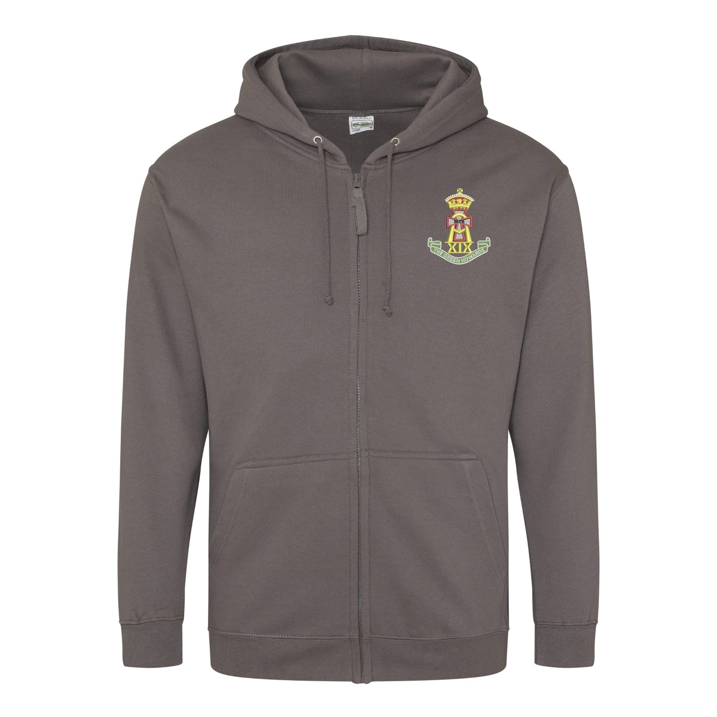 Green Howards Zipped Hoodie