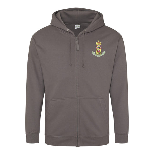 Green Howards Zipped Hoodie