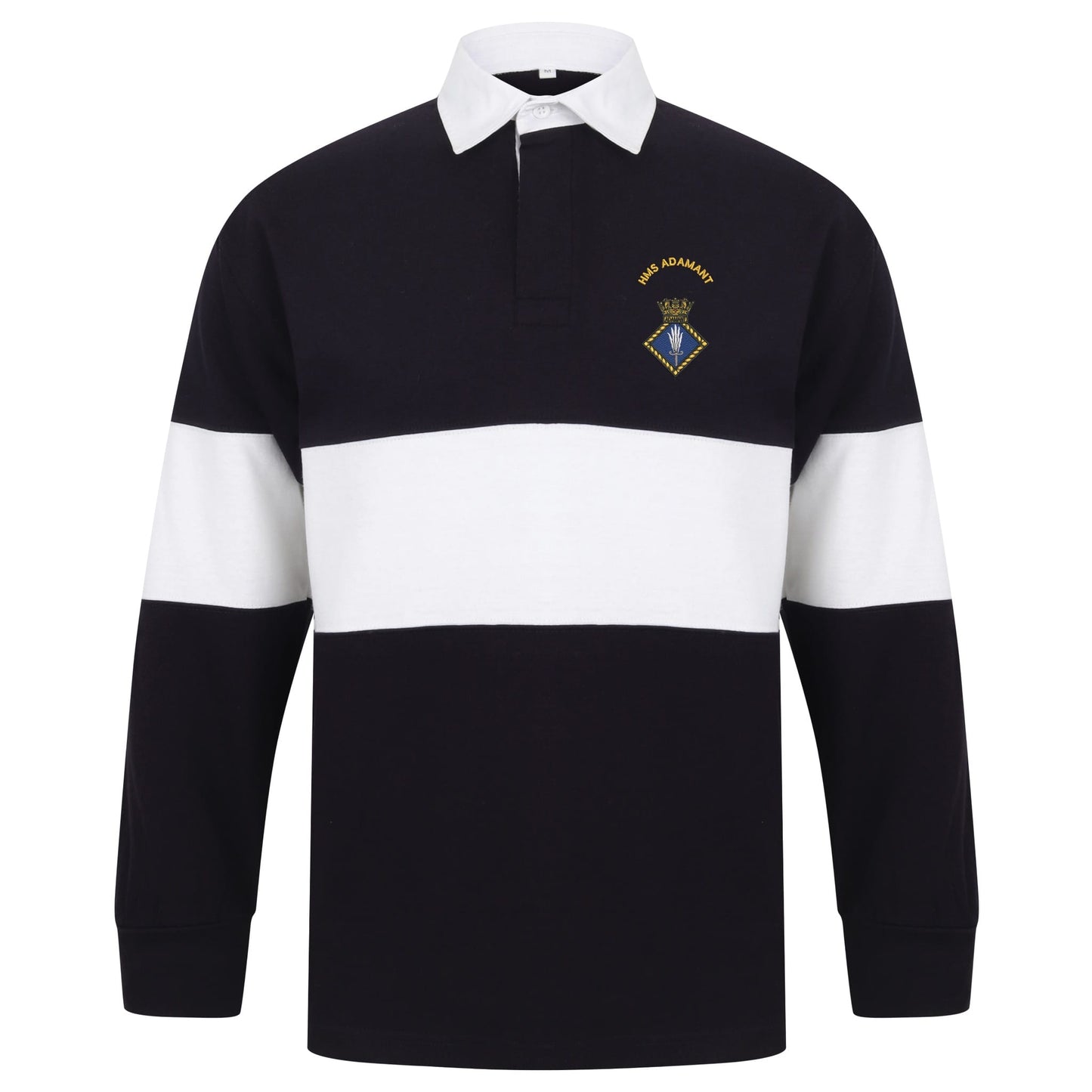 HMS Adamant Long Sleeve Panelled Rugby Shirt