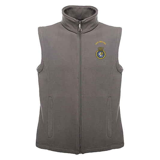 HMS Unicorn Regatta Fleece Bodywarmer