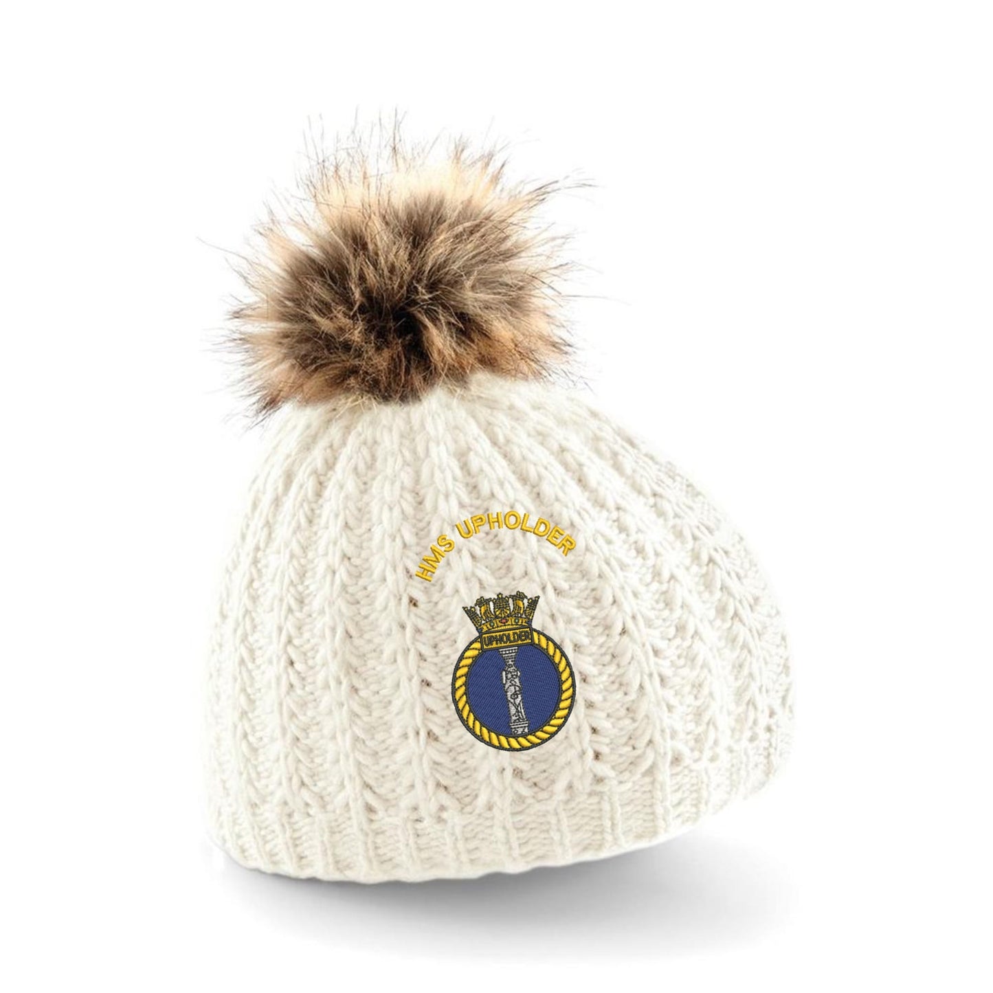HMS Upholder Pom Pom Beanie Hat