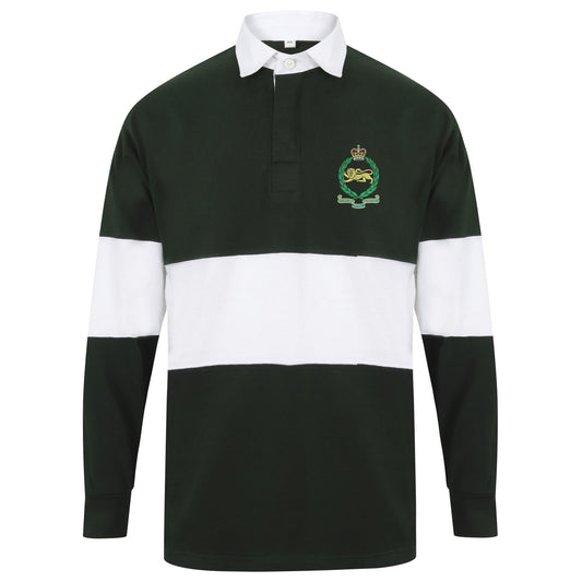 King's Own Royal Border Regiment Long Sleeve Panelled Rugby Shirt