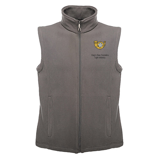 Kings Own Yorkshire Light Infantry Regatta Fleece Bodywarmer