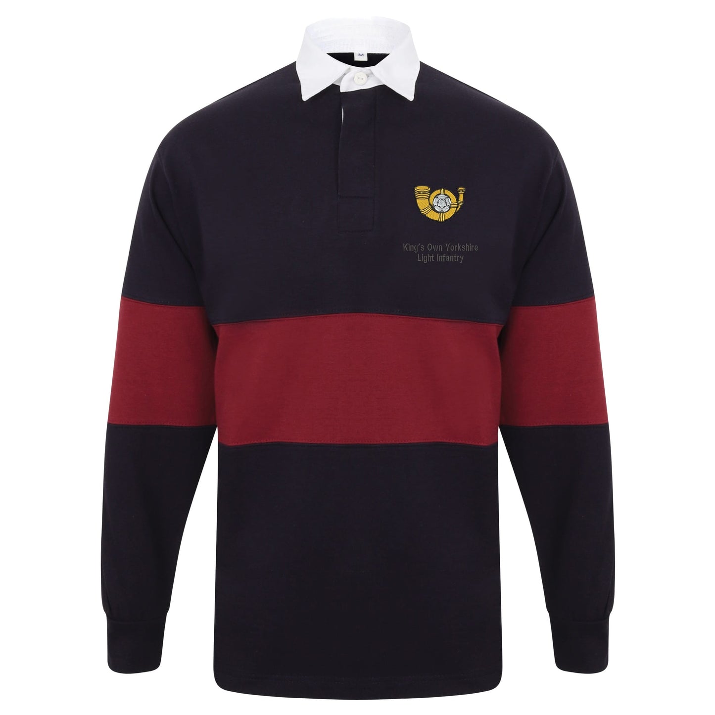 Kings Own Yorkshire Light Infantry Long Sleeve Panelled Rugby Shirt