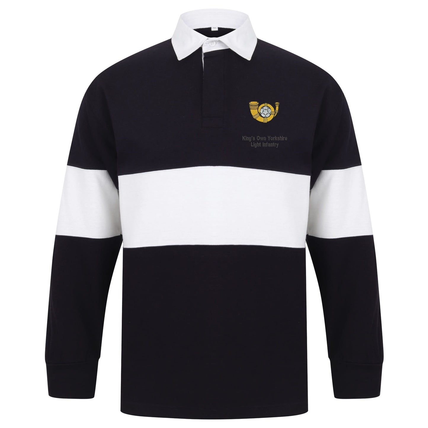 Kings Own Yorkshire Light Infantry Long Sleeve Panelled Rugby Shirt
