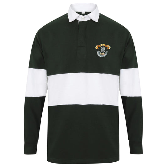 King's Shropshire Light Infantry Long Sleeve Panelled Rugby Shirt