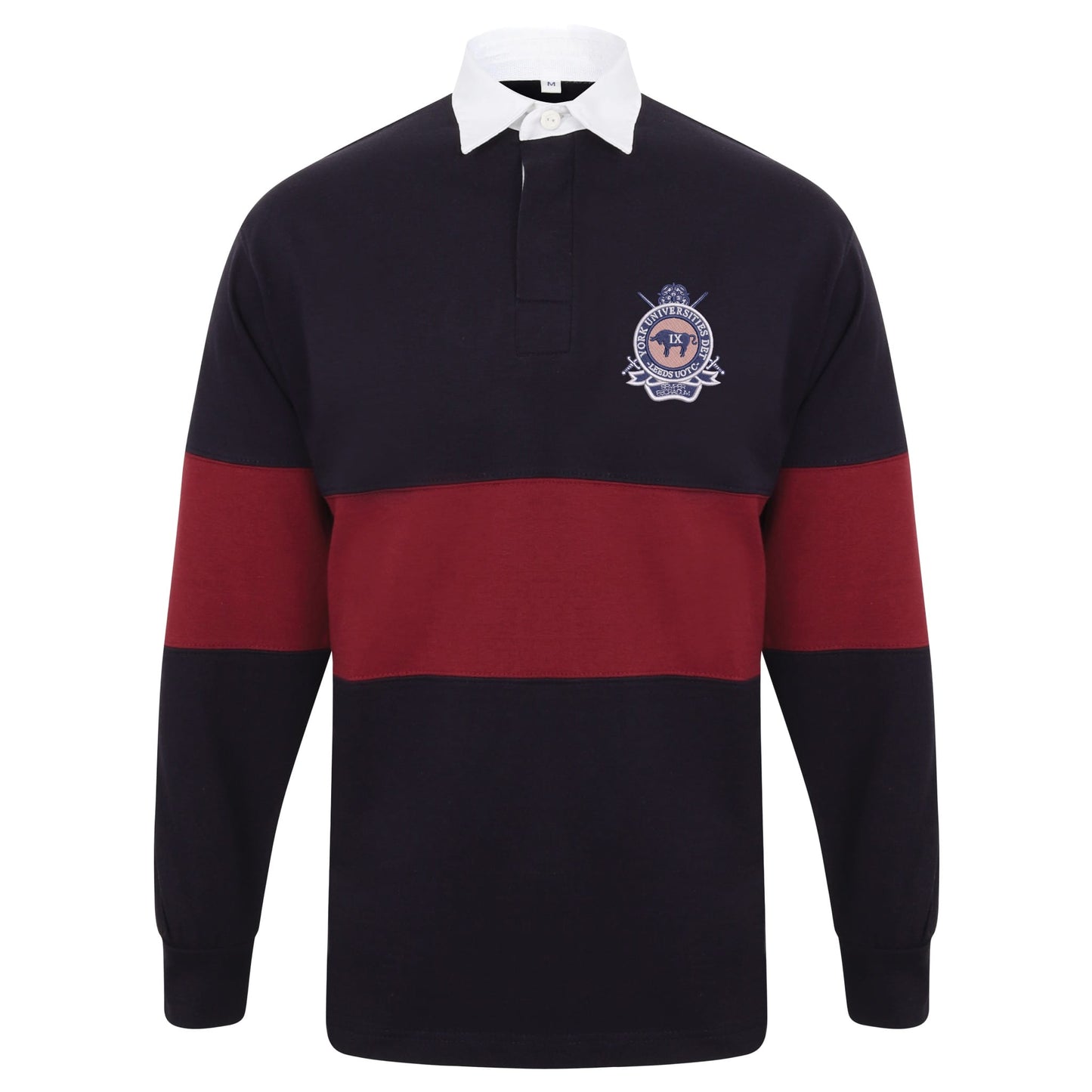 Leeds UOTC York Universities DET Long Sleeve Panelled Rugby Shirt